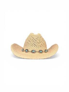 San Diego Hat Co. Cattleman's Crease Straw Cowboy Hat -Women NWT